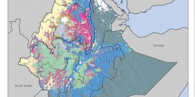 แผนที่ของดินแผนที่ของเอธิโอเปีย