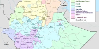 Hawassa เอธิโอเปียนแผนที่
