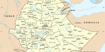 การเมืองบนแผนที่ของเอธิโอเปีย
