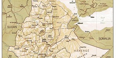 เก่าของเอธิโอเปียนแผนที่